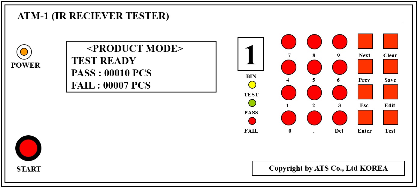 REMOCON RECEIVE IC TEST 장비 개발